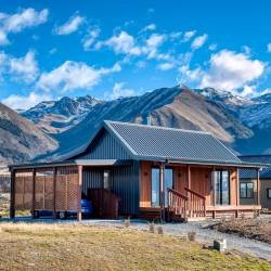 Transportable home with a carport. Timber modern design in a beautiful setting of NZ