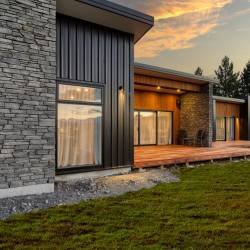 Modern kitset home in New Zealand. Scandinavian style single storey